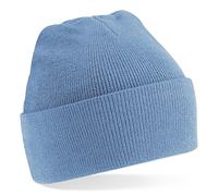Beechfield Knitted Cap, Various Colours, Sky Blue, Men, One Size