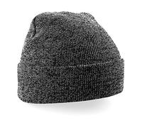 Beechfield Knitted hat with turn up in Antique Grey