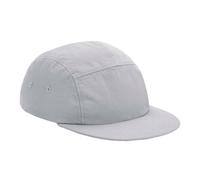 Beechfield Men's 5 Panel Camper Cap in Light Grey Beechfield Light Grey One Size