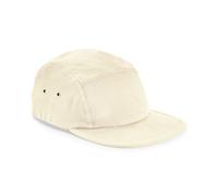 Beechfield Men's 5 Panel Canvas Cap in Natural Beechfield Natural One Size