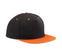 Beechfield Men's 5 Panel Contrast Snapback Cap Pack of 2 in Black Beechfield Black One Size