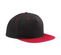 Beechfield Men's 5 Panel Contrast Snapback Cap Pack of 2 in True Black Beechfield True Black One Size