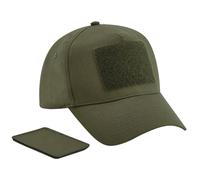 Beechfield Men's 5 Panel Removable Patch Cap in Green Beechfield Green One Size