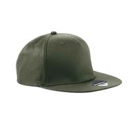 Beechfield Men's 5 Panel Retro Rapper Cap in Dark Olive Beechfield Dark Olive One Size