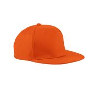 Beechfield Men's 5 Panel Retro Rapper Cap in Orange Beechfield Orange One Size