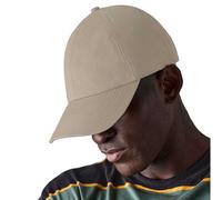 Beechfield Men's 6 Panel Cap in Light Sand Beechfield Light Sand One Size