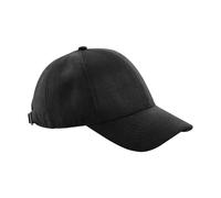 Beechfield Men's 6 Panel Faux Suede Cap in Black Beechfield Black One Size
