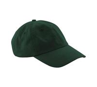 Beechfield Men's 6 Panel Low Profile Dad Hat in Bottle Green Beechfield Bottle Green One Size