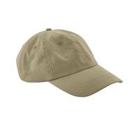 Beechfield Men's 6 Panel Low Profile Dad Hat in Light Brown Beechfield Light Brown One Size