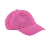Beechfield Men's 6 Panel Low Profile Dad Hat in Pink Beechfield Pink One Size