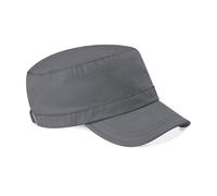 Beechfield Men's Army Cap Headwear in Mid Grey Beechfield Mid Grey One Size