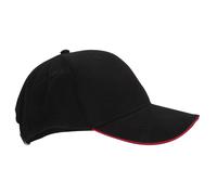 Beechfield Men's Athleisure Cotton Baseball Cap in Black Beechfield Black One Size