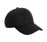 Beechfield Men's Authentic 5 Panel Cap in Black Beechfield Black One Size
