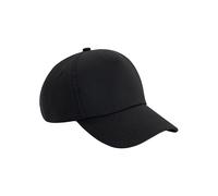 Beechfield Men's Authentic 5 Panel Cap in Black Beechfield Black One Size
