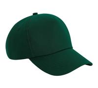 Beechfield Men's Authentic 5 Panel Cap in Bottle Green Beechfield Bottle Green One Size