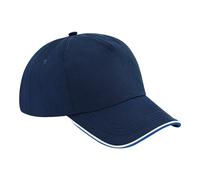 Beechfield Men's Authentic 5-Panel Cap in Dark Blue Beechfield Dark Blue One Size