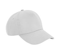 Beechfield Men's Authentic 5 Panel Cap in White Beechfield White One Size