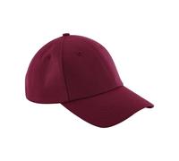 Beechfield Men's Authentic Baseball Cap in Burgundy Beechfield Burgundy One Size