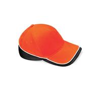 Beechfield Men's Baseball Cap - Multicoloured - Orange/Black/White - One size