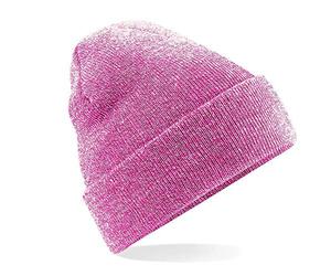 Beechfield Men's Beanie - - One Size Fits All Heather Pink