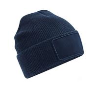 Beechfield Men's Black Beanie in Navy Beechfield Navy One Size