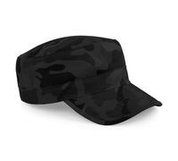Beechfield Men's Camouflage Army Cap Headwear in Black Beechfield Black One Size