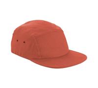 Beechfield Men's Canvas 5 Panel Baseball Cap in Terracotta Beechfield Terracotta One Size