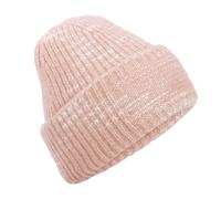 Beechfield Men's Chunky Knitted Beanie in Baby Pink Beechfield Baby Pink One Size