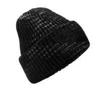 Beechfield Men's Chunky Knitted Beanie in True Black Beechfield True Black One Size