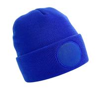 Beechfield Men's Circular Patch Beanie in Royal Beechfield Royal One Size