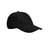 Beechfield Men's Classic Cotton 5 Panel Baseball Cap in Black Beechfield Black One Size