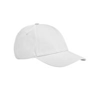 Beechfield Men's Classic Cotton 5 Panel Baseball Cap in White Beechfield White One Size