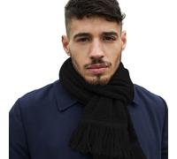 Beechfield Men's Classic Knitted Winter Scarf in Black Beechfield Black One Size