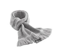 Beechfield Men's Classic Knitted Winter Scarf in Grey Beechfield Grey One Size