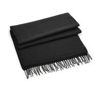 Beechfield Men's Classic Woven Oversized Scarf in Black Beechfield Black One Size