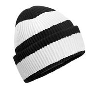 Beechfield Men's Colour Block Beanie in Black Beechfield Black One Size