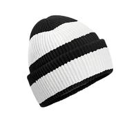Beechfield Men's Colour Block Beanie in Black Beechfield Black One Size
