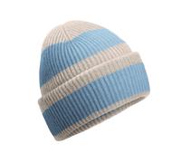 Beechfield Men's Colour Block Beanie in Ivory Beechfield Ivory One Size