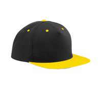 Beechfield Men's Contrast 5 Panel Snapback Cap in Black Beechfield Black One Size