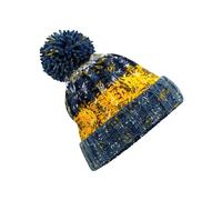 Beechfield Men's Corkscrew Knitted Pom Pom Beanie Hat Beechfield Multicolor One Size