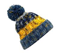 Beechfield Men's Corkscrew Pom Pom Beanie Beechfield Multicolor One Size