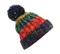Beechfield Men's Corkscrew Pom Pom Beanie Beechfield Multicolor One Size