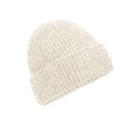 Beechfield Men's Cosy Ribbed Marl Beanie in Light Beige Beechfield Light Beige One Size