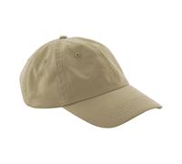 Beechfield Men's Cotton 6 Panel Dad Hat in Light Brown Beechfield Light Brown One Size