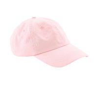 Beechfield Men's Cotton 6 Panel Dad Hat in Pink Beechfield Pink One Size