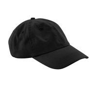 Beechfield Men's Cotton Baseball Cap in Black Beechfield Black One Size