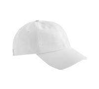Beechfield Men's Cotton Baseball Cap in White Beechfield White One Size