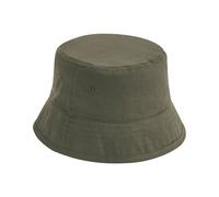 Beechfield Men's Cotton Bucket Hat in Dark Olive | Size: S/M Beechfield Dark Olive S/M