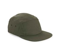 Beechfield Men's Cotton Canvas Baseball Cap in Dark Olive Beechfield Dark Olive One Size