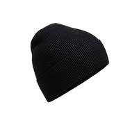 Beechfield Men's Cotton Fine Knit Beanie in Black Beechfield Black One Size